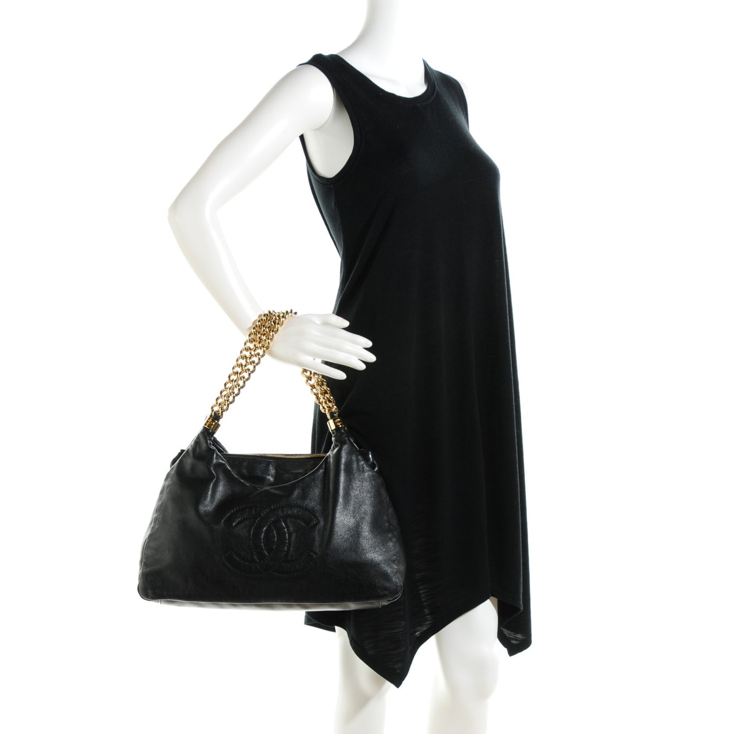 Calfskin Rodeo Drive Hobo Black