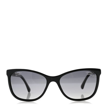 Chanel Cat Eye Chain Polarized Sunglasses 5260-Q Black 2 of 9