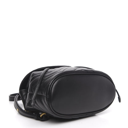 Gucci Calfskin Matelasse GG Marmont Flap Backpack Black 3 of 9