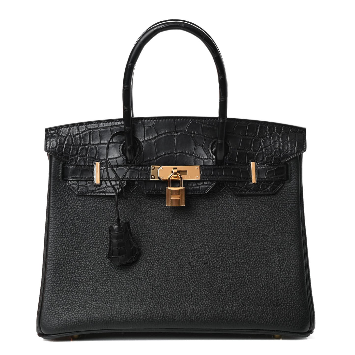Togo Matte Alligator Birkin Touch 30 Black