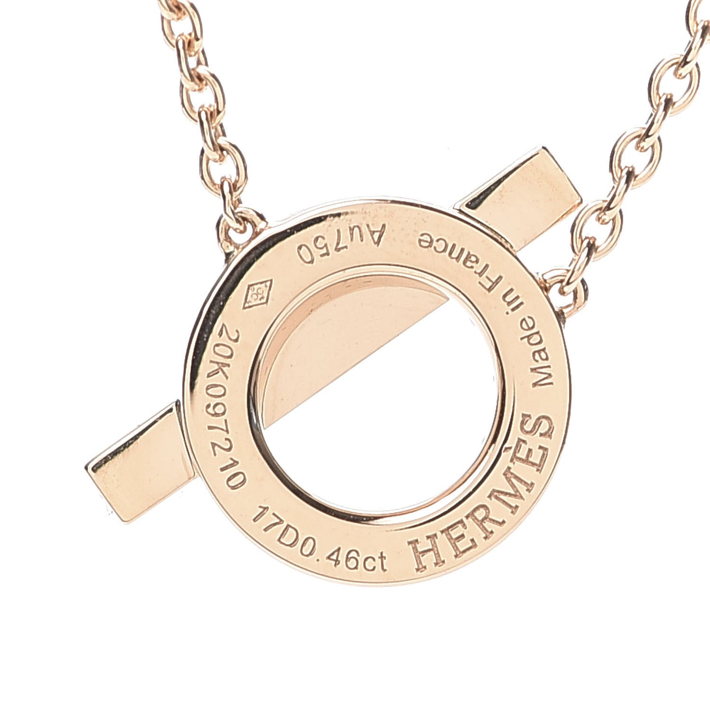 18K Rose Gold Diamond Finesse Pendant Necklace