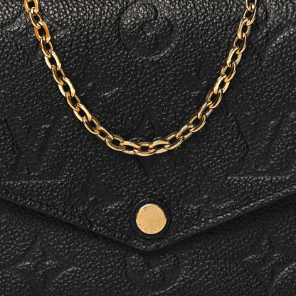 Louis Vuitton Empreinte Pochette Felicie Chain Wallet Black 8 of 10