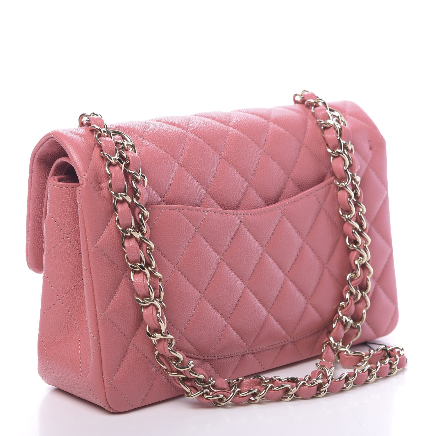 Chanel Caviar Quilted Small Double Flap Rose 3 of 10