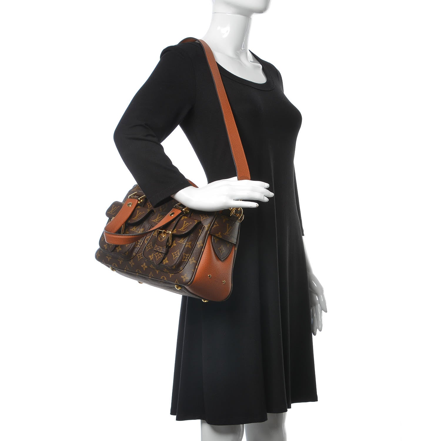 Louis Vuitton Monogram Manhattan NM Caramel 3 of 10