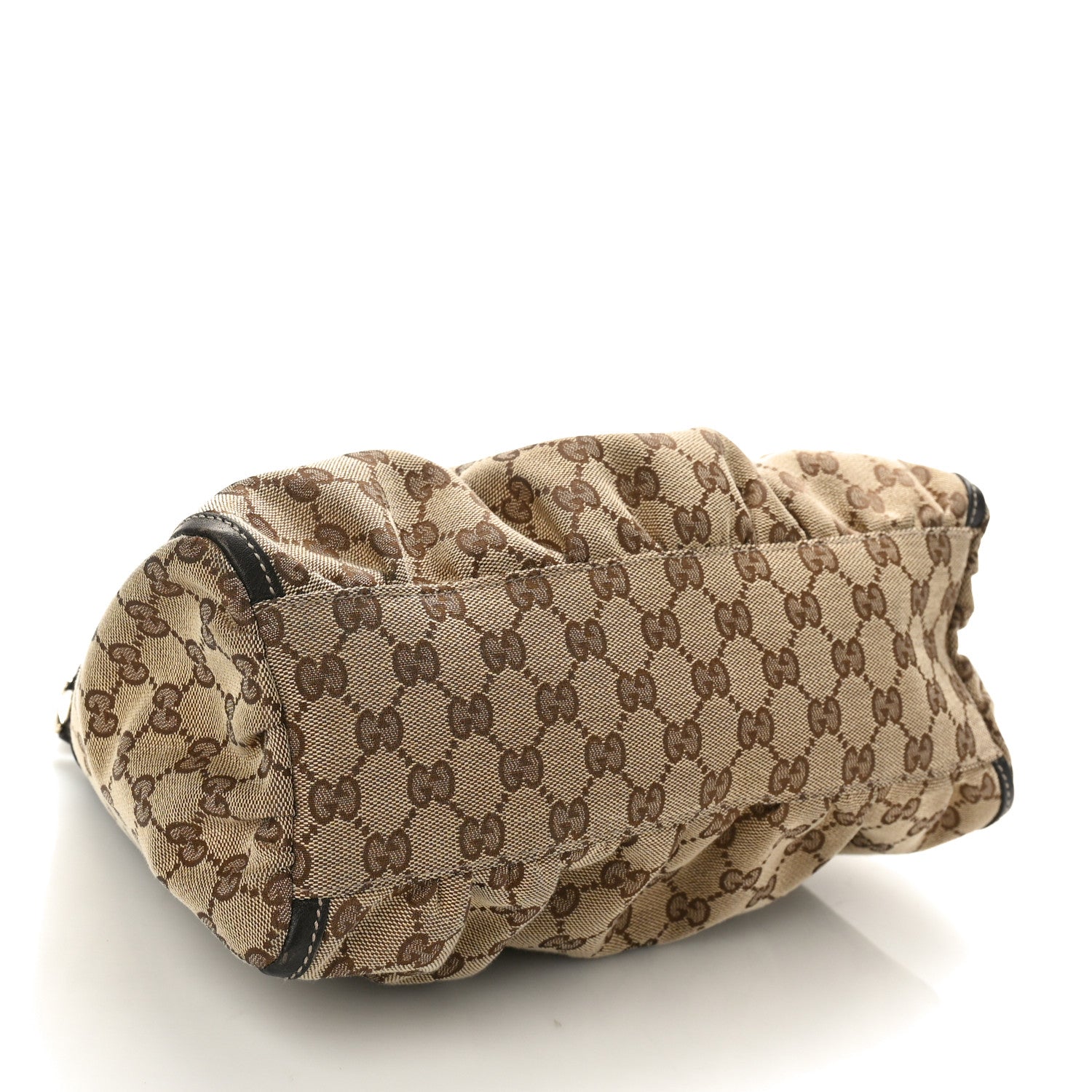 Gucci Monogram Medium D Gold Ring Hobo Dark Brown 4 of 11