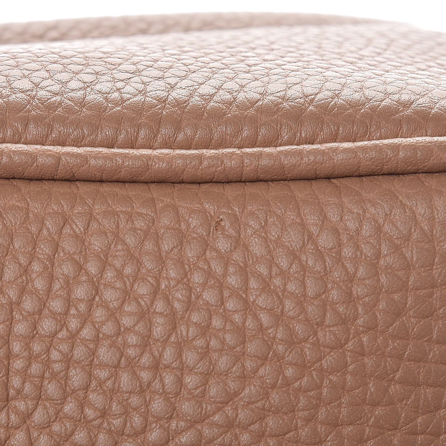 Pebbled Calfskin Small Soho Disco Bag Rose Beige
