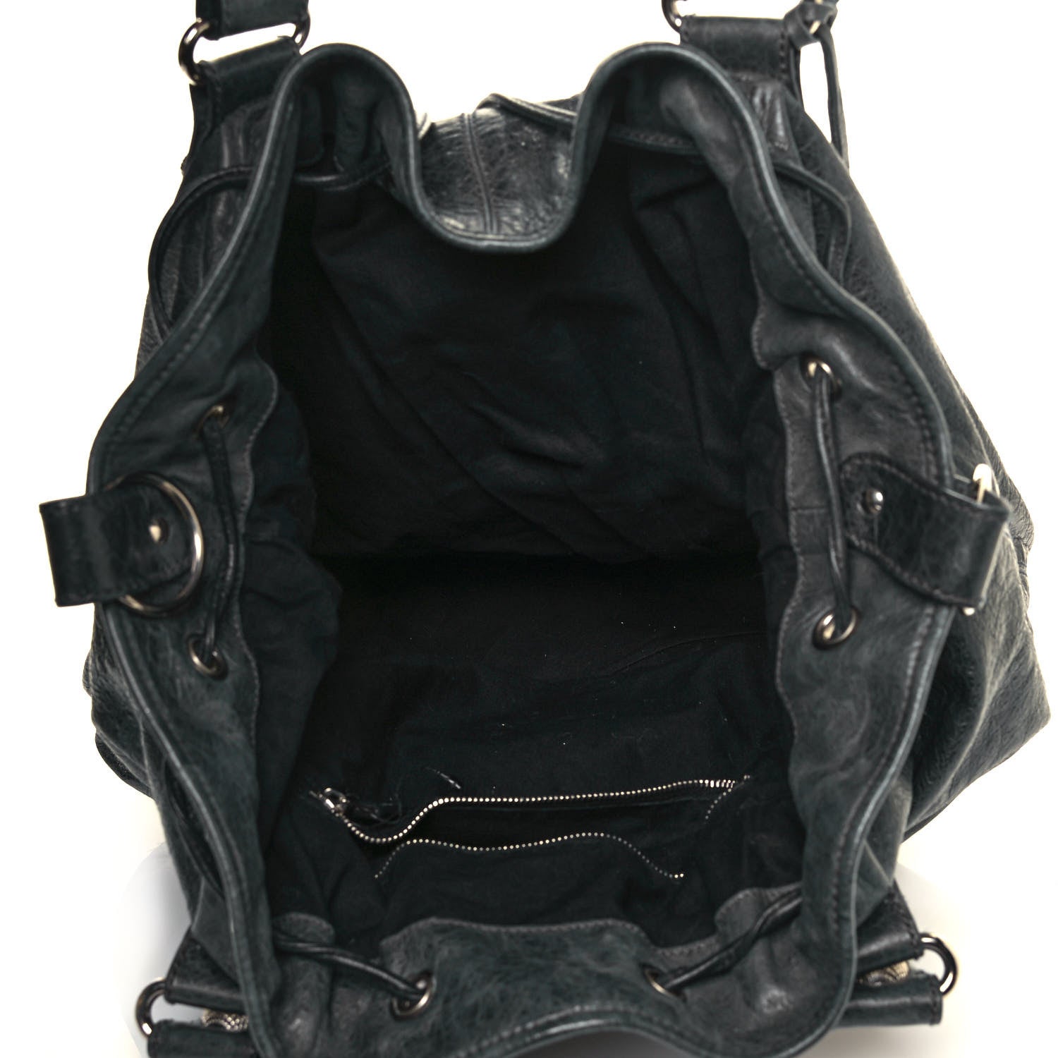 Balenciaga Chevre Giant 21 Silver Hardware Pompon Black 4 of 9