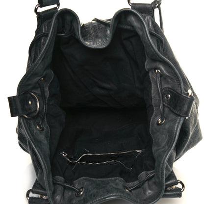 Balenciaga Chevre Giant 21 Silver Hardware Pompon Black 4 of 9