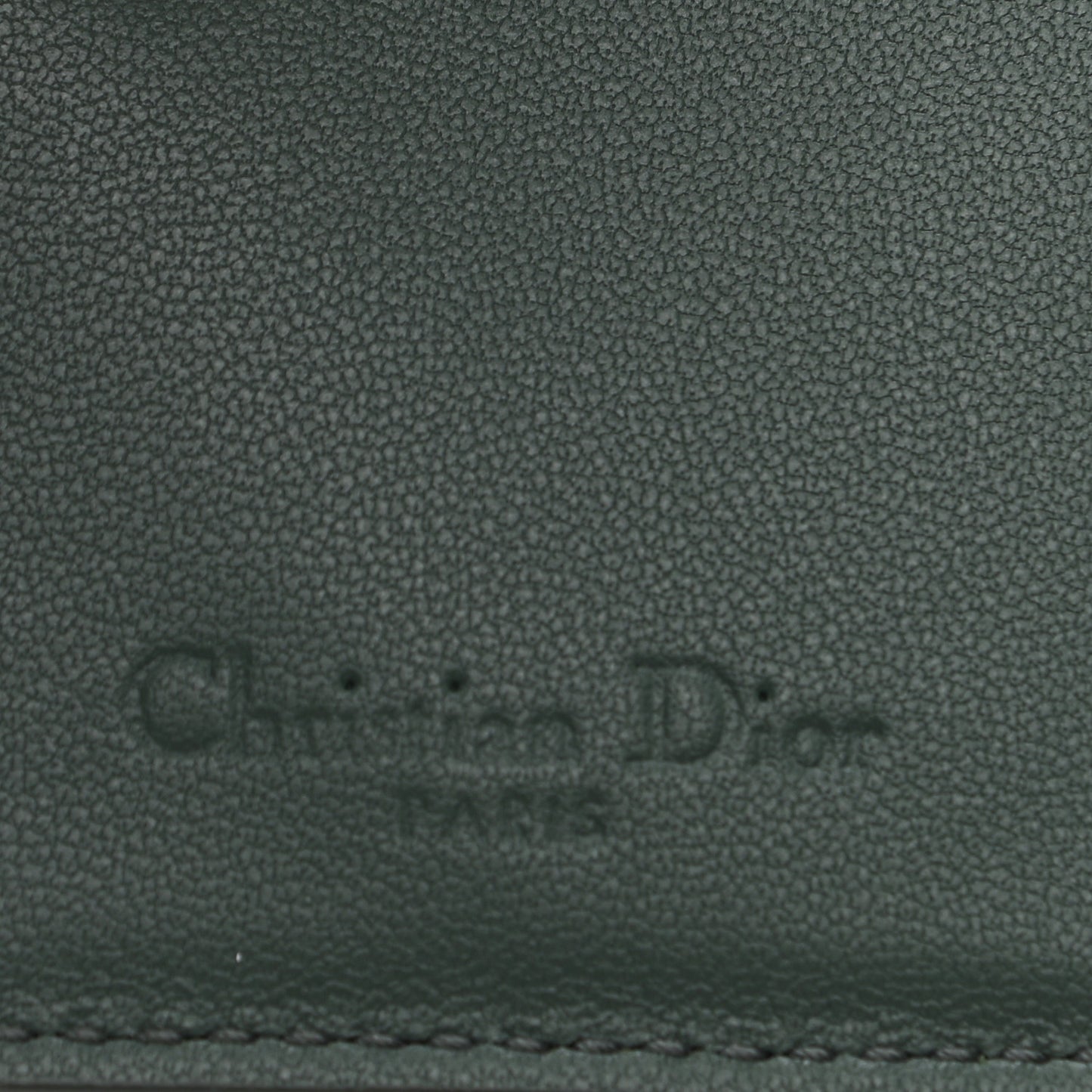 Lambskin Cannage Small Lady Dior Flap Card Holder Grey