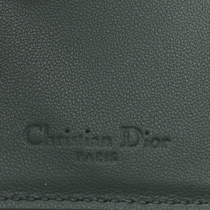 Christian Dior Lambskin Cannage Small Lady Dior Flap Card Holder Grey 6 of 7