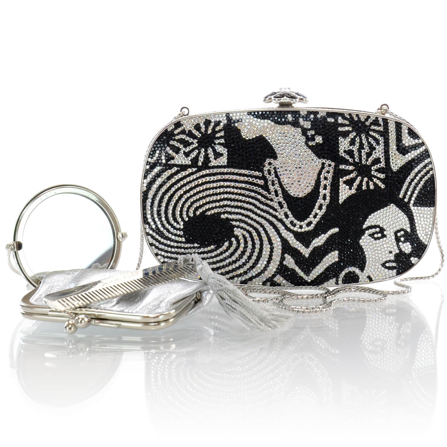 Judith Leiber Swarovski Crystal Spectator Minaudiere 3 of 7