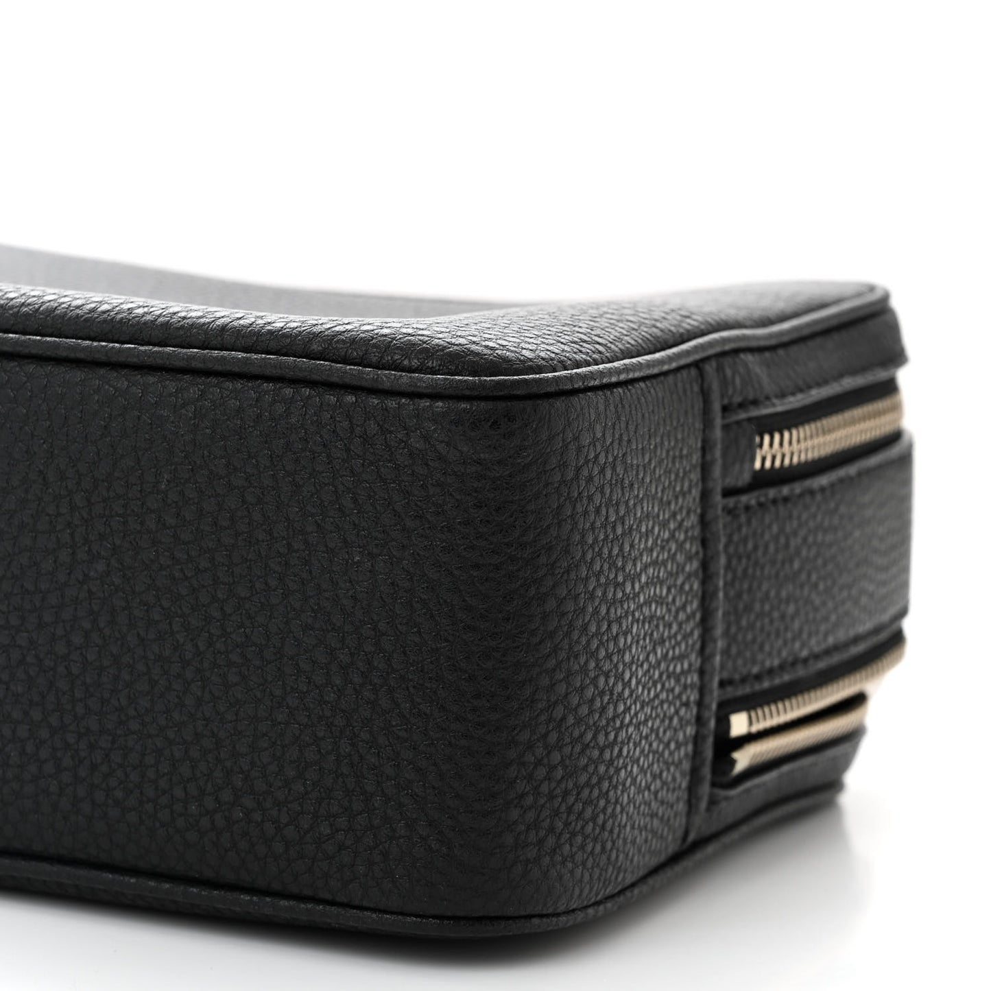 Calfskin Soft Box 23 Shoulder Bag Black White