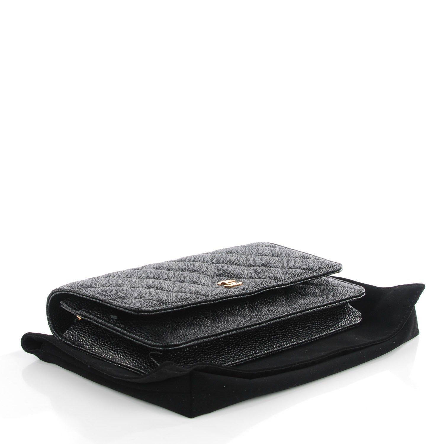Chanel Caviar Quilted Wallet On Chain WOC Black 4 of 9