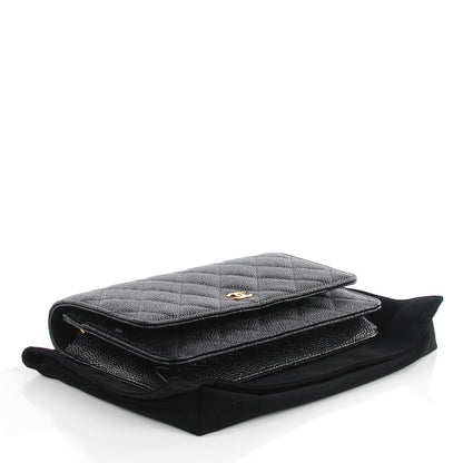 Chanel Caviar Quilted Wallet On Chain WOC Black 4 of 9