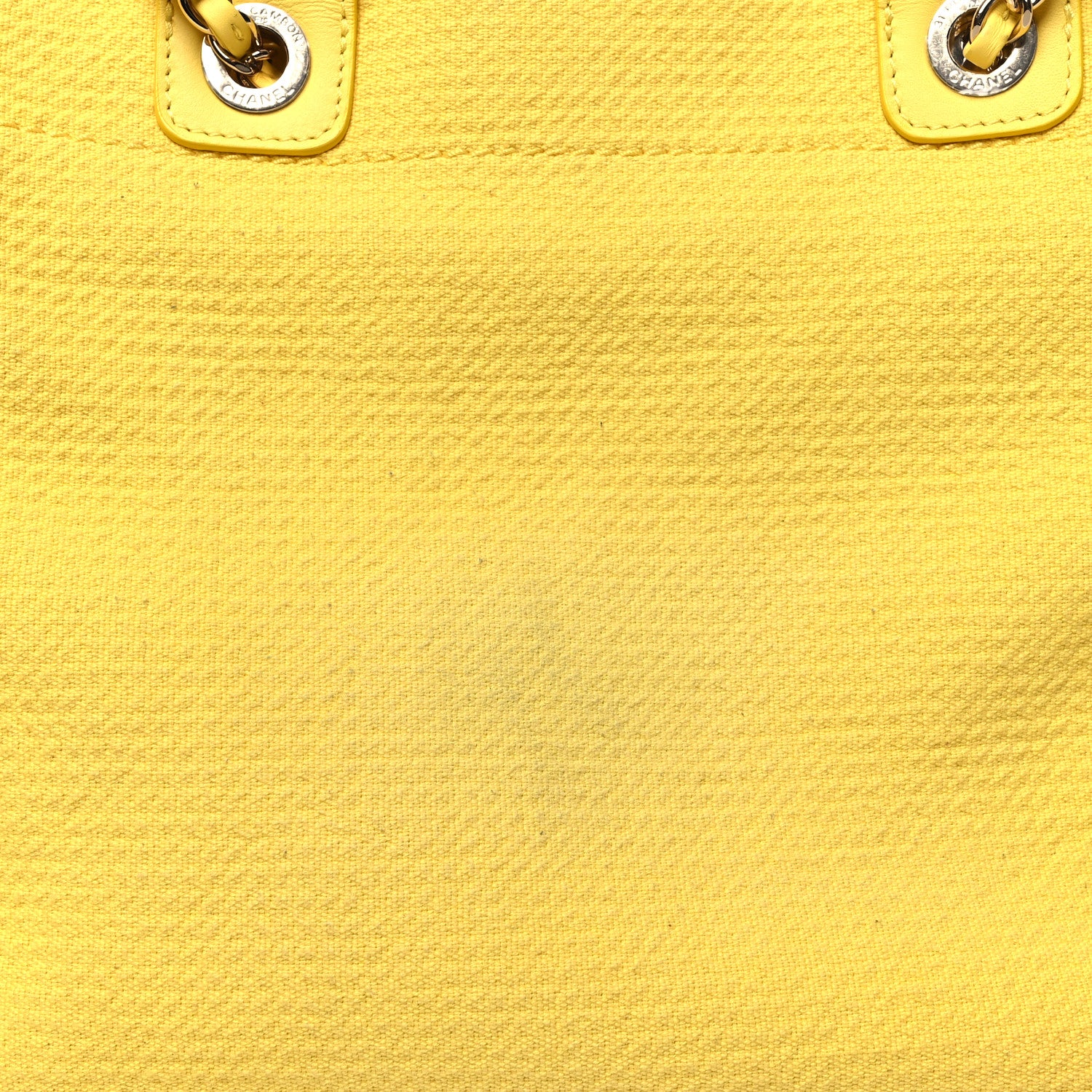 Chanel Mixed Fibers Small Deauville Tote Yellow 15 of 17