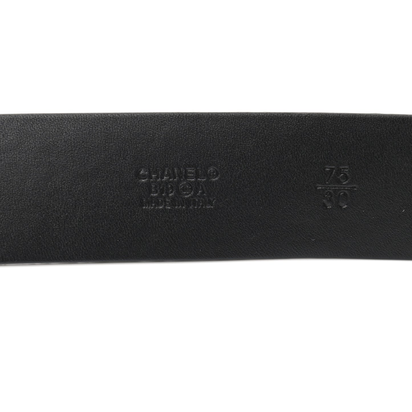 Lizard Embossed Calfskin Gripoix Poured Glass Along The Nile CC Belt 75 30 Black Gold Orange