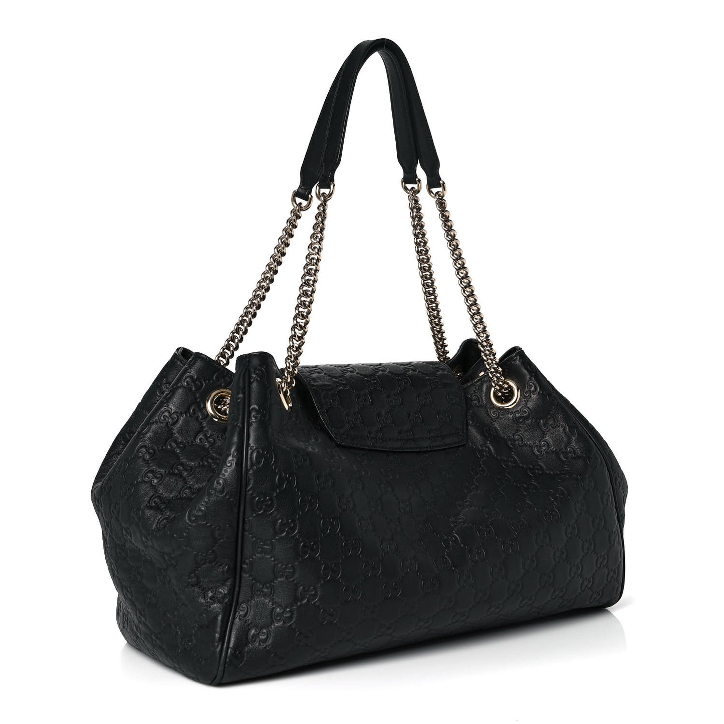 Guccissima Medium Emily Shoulder Bag Black