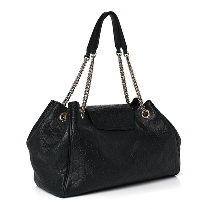 Gucci Guccissima Medium Emily Shoulder Bag Black 3 of 11