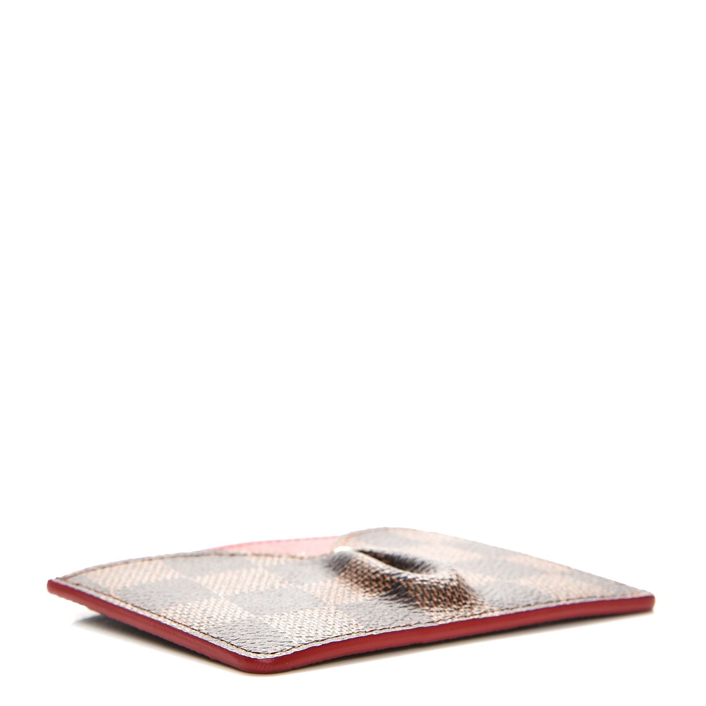 Damier Ebene Caissa Card Holder Cherry