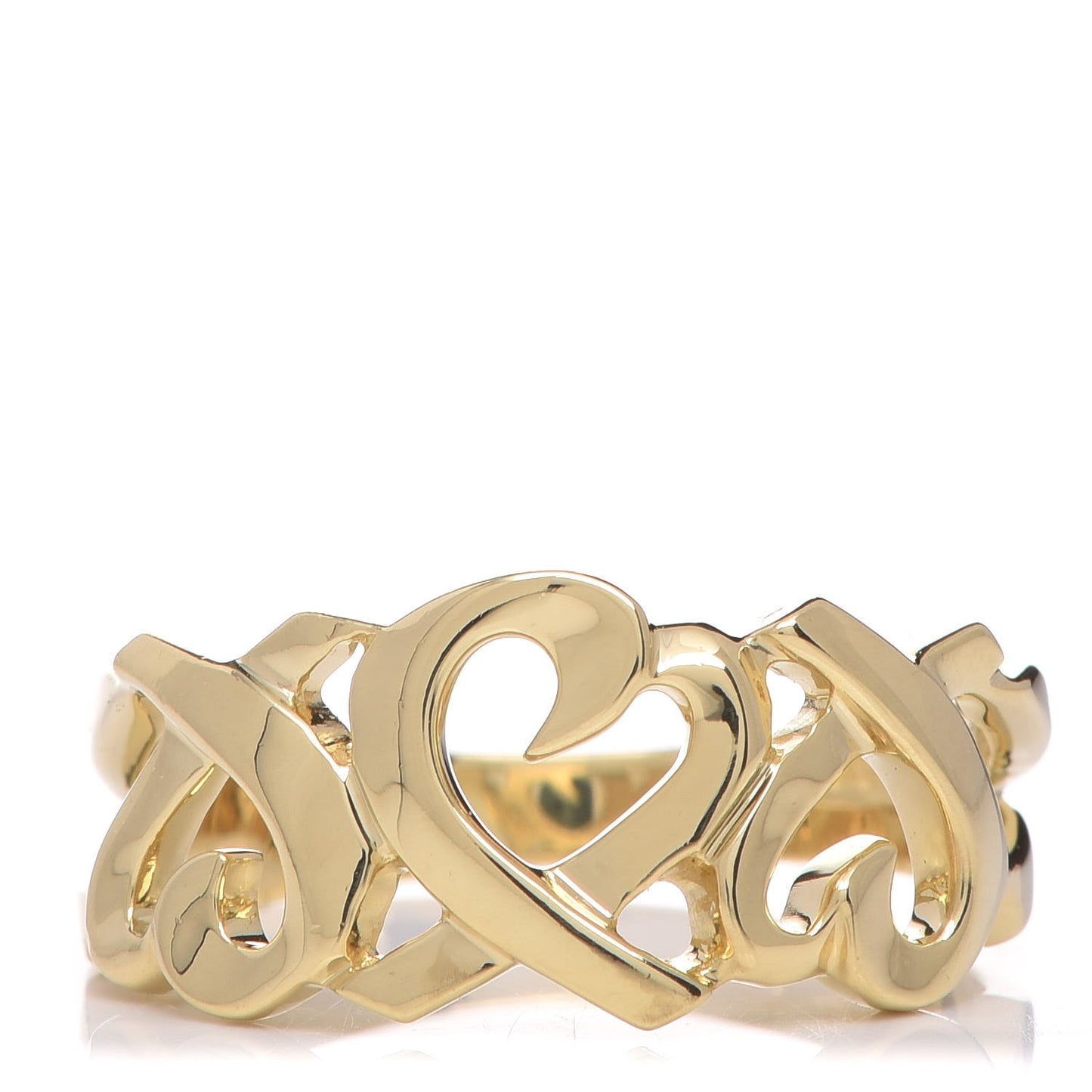 18K Yellow Gold Paloma Picasso Loving Heart Ring 52 6