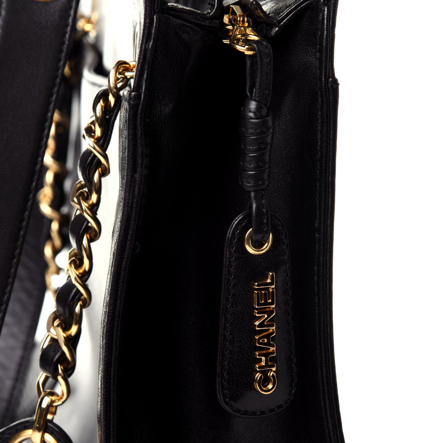 Lambskin CC Shoulder Bag Black