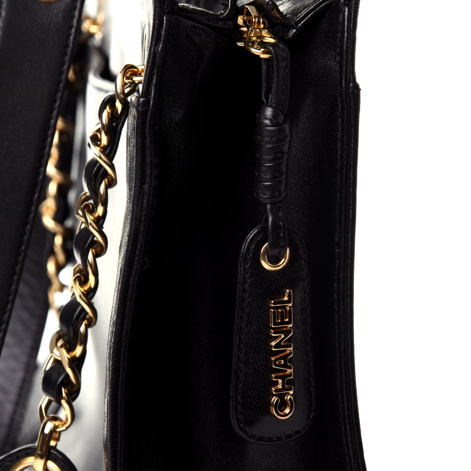 Chanel Lambskin CC Shoulder Bag Black 8 of 9