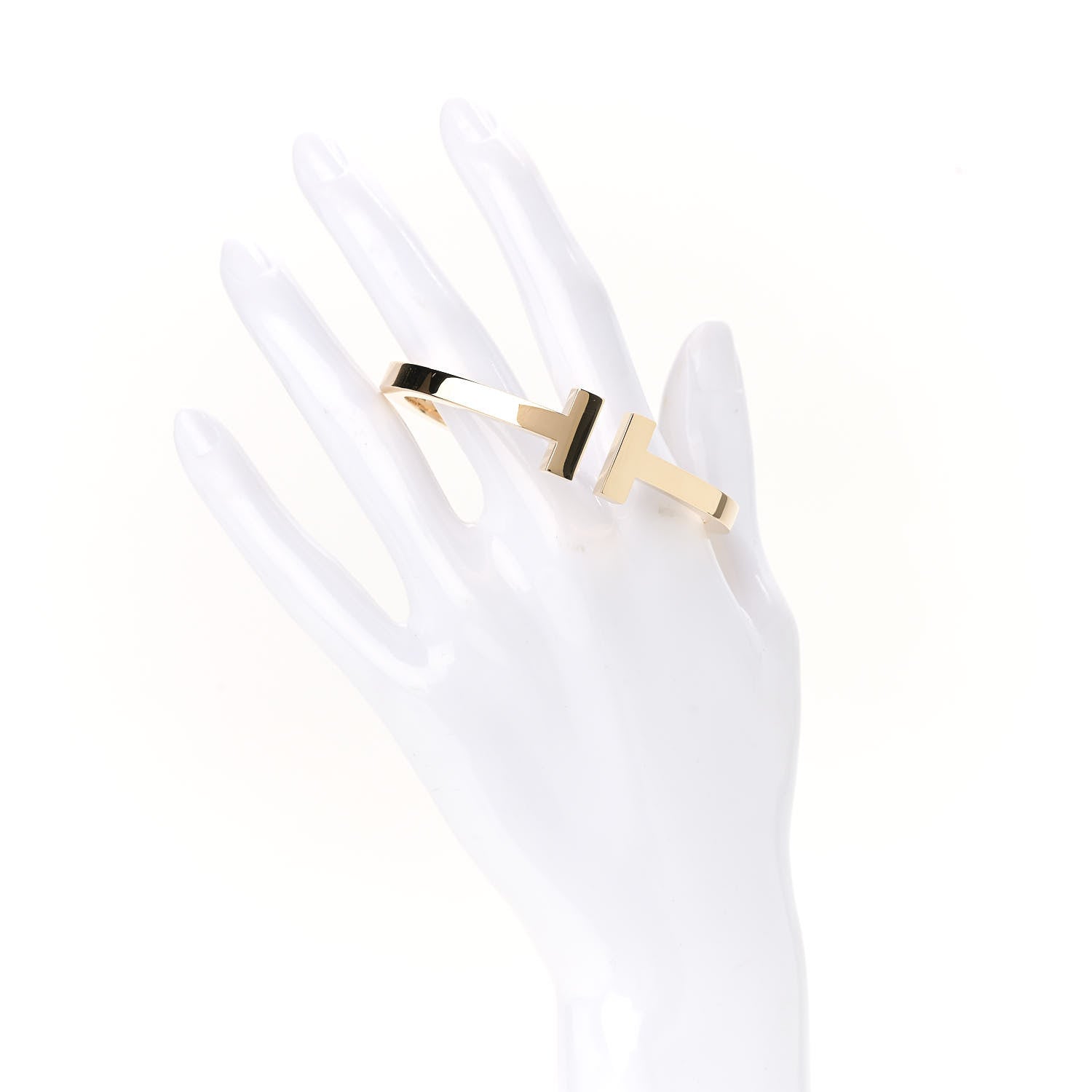 Tiffany 18K Yellow Gold T Square Bracelet 2 of 4