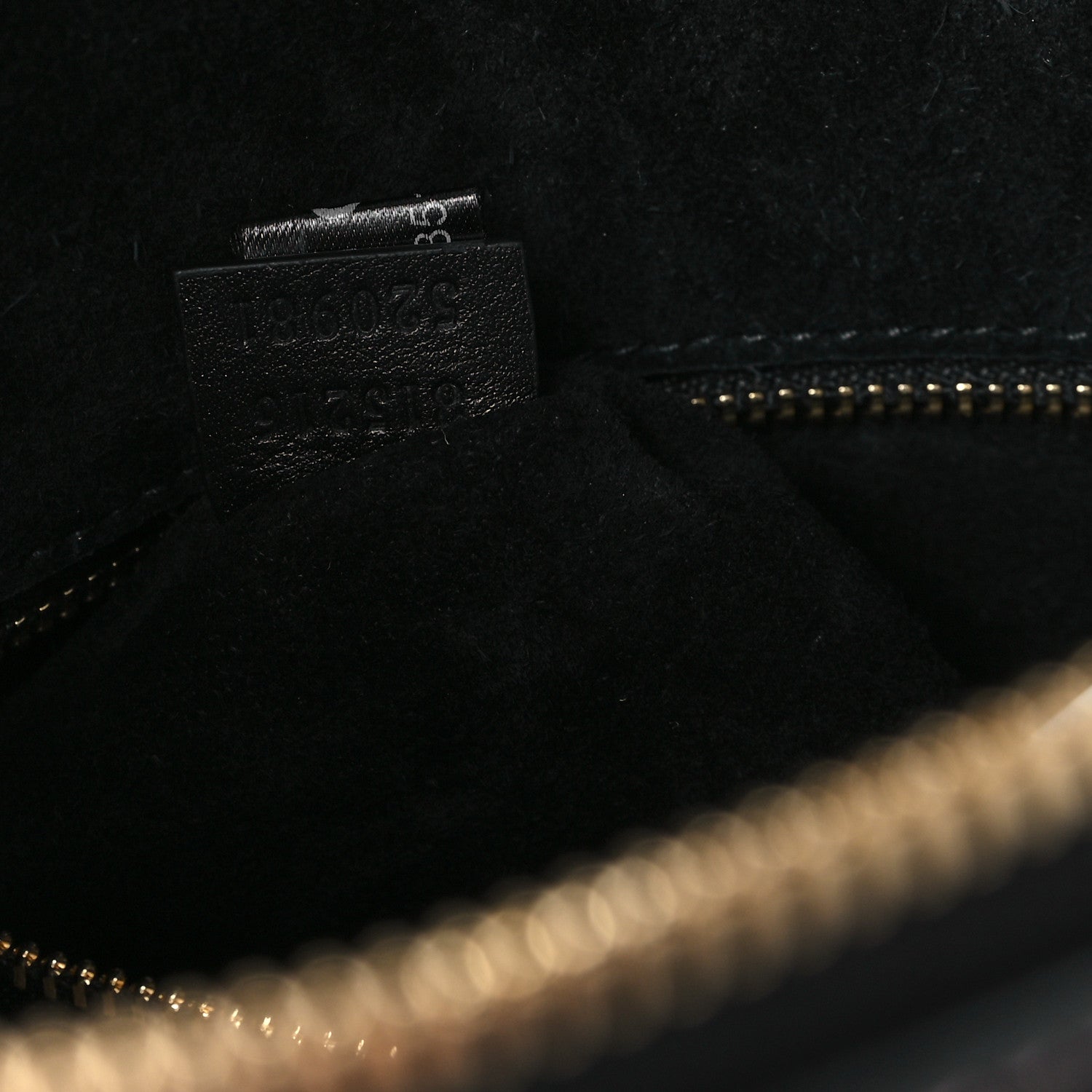 Gucci Calfskin Medium Emblem Shoulder Bag Black 7 of 11