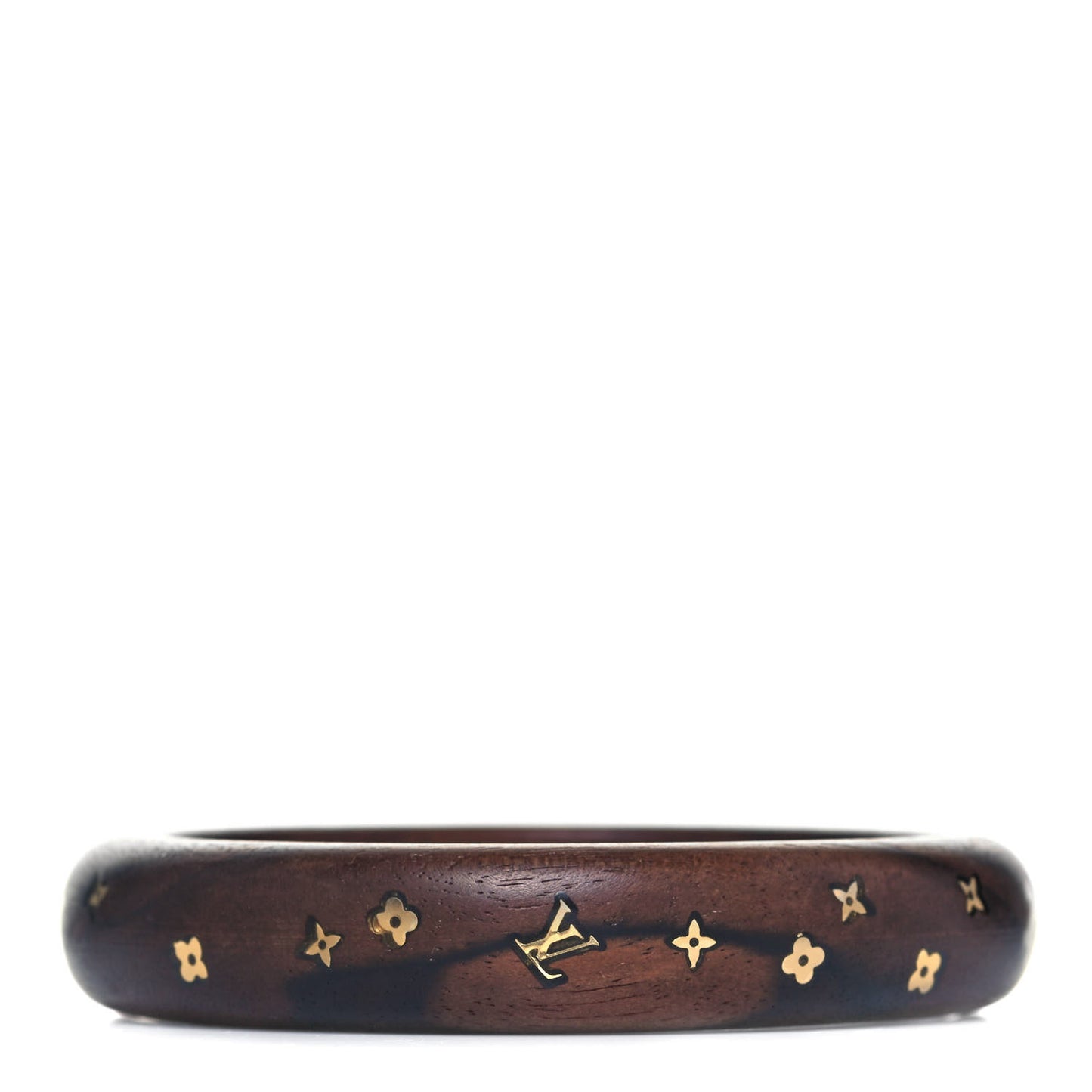 Tiger Wood Brass Medium Silvania Bangle TPM