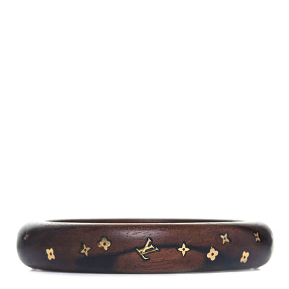 Louis Vuitton Tiger Wood Brass Medium Silvania Bangle TPM 1 of 4