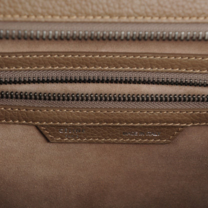 Celine Drummed Calfskin Mini Luggage Taupe 6 of 8