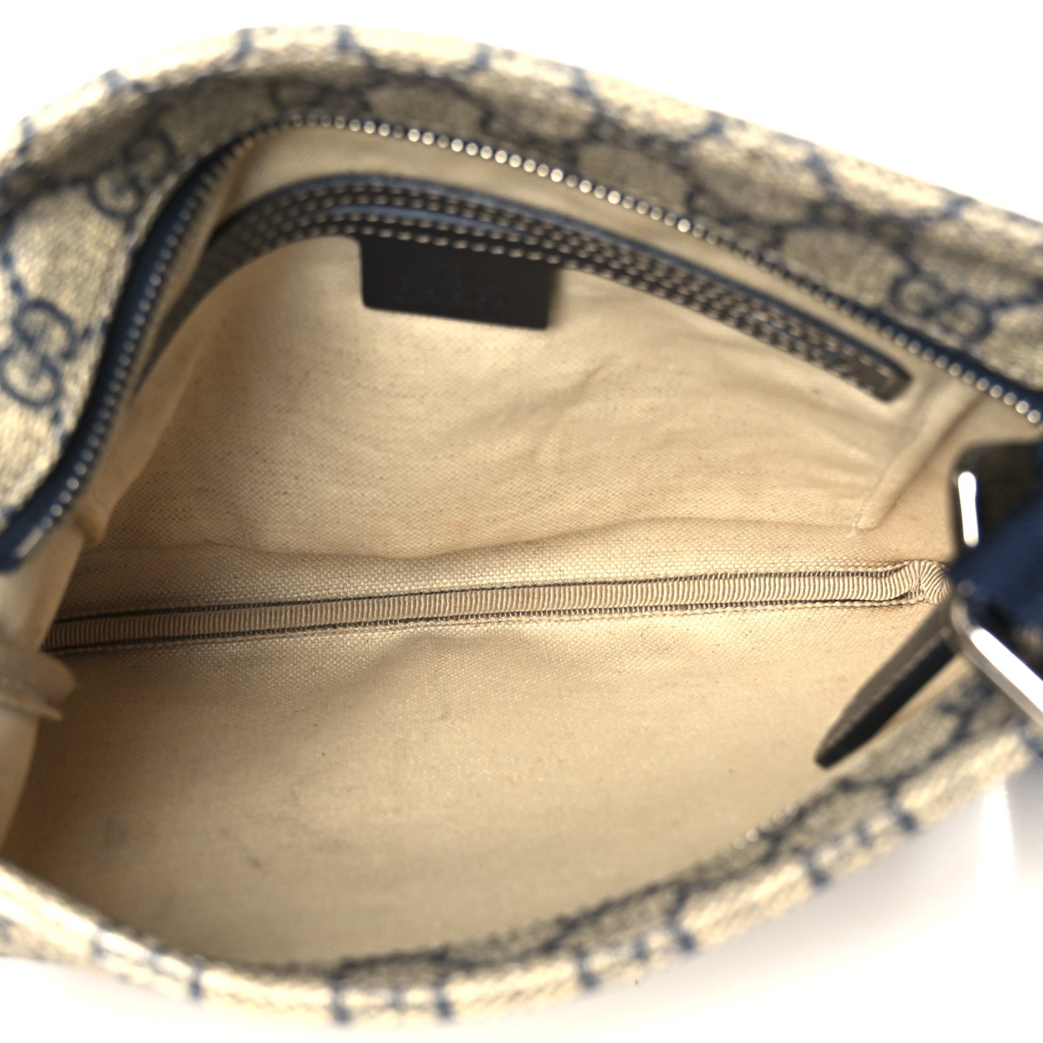 Gucci GG Supreme Monogram Small Flat Messenger Bag Navy 5 of 11