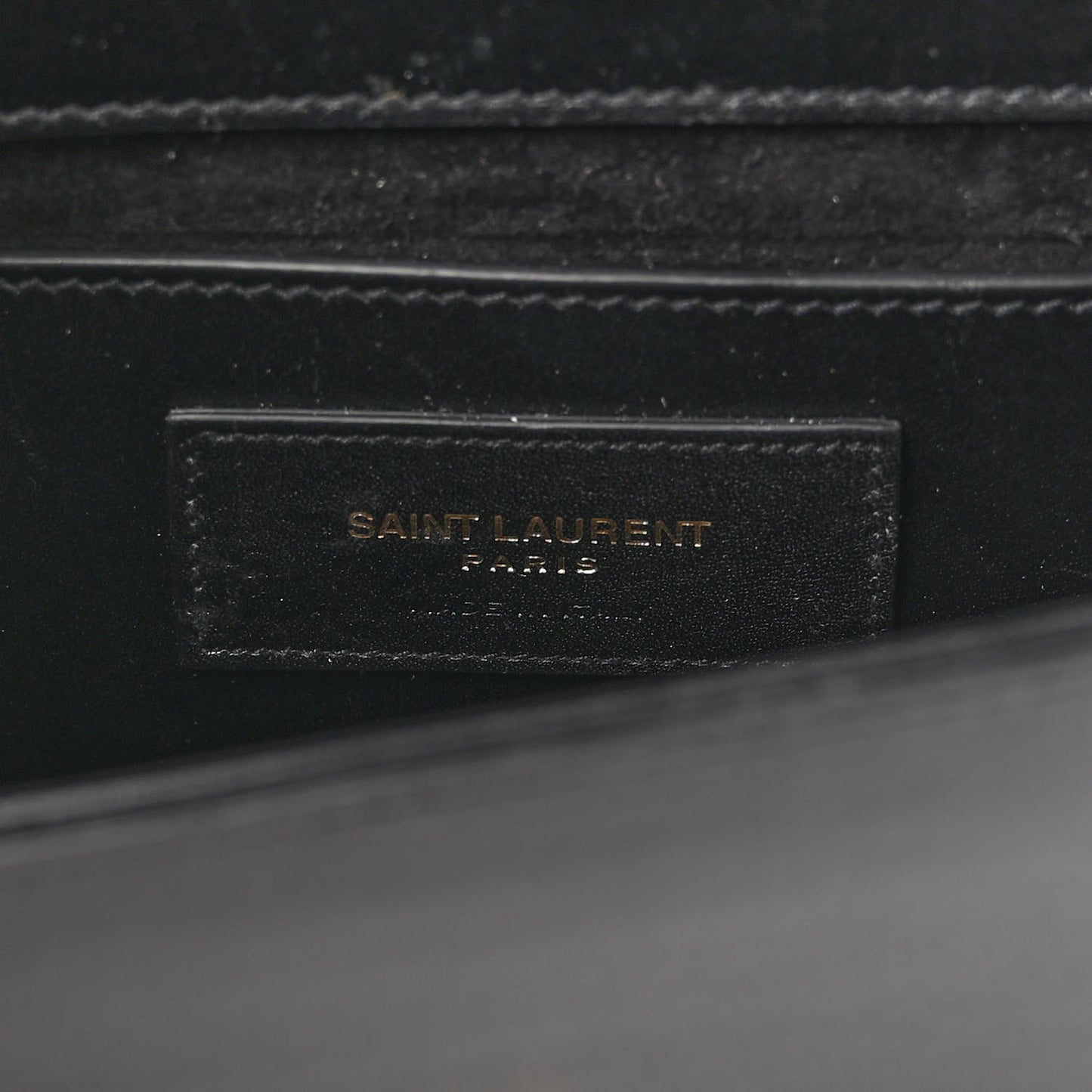 Calfskin Small Classic Monogram Kate Tassel Satchel Black