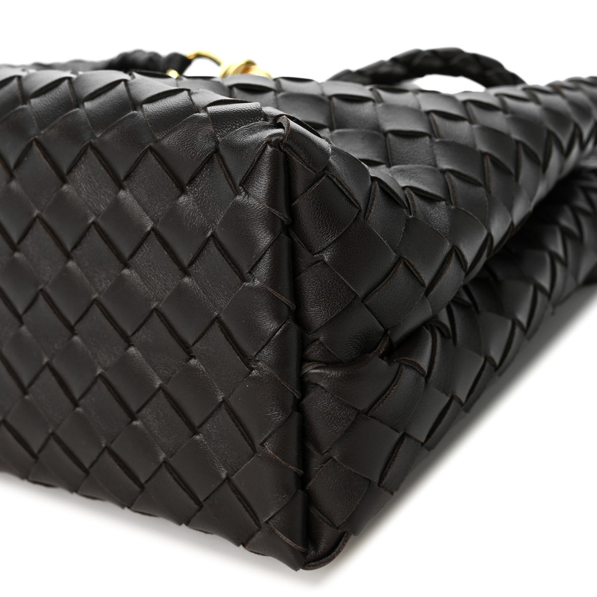 Nappa Intrecciato Medium Andiamo Shoulder Bag Fondant