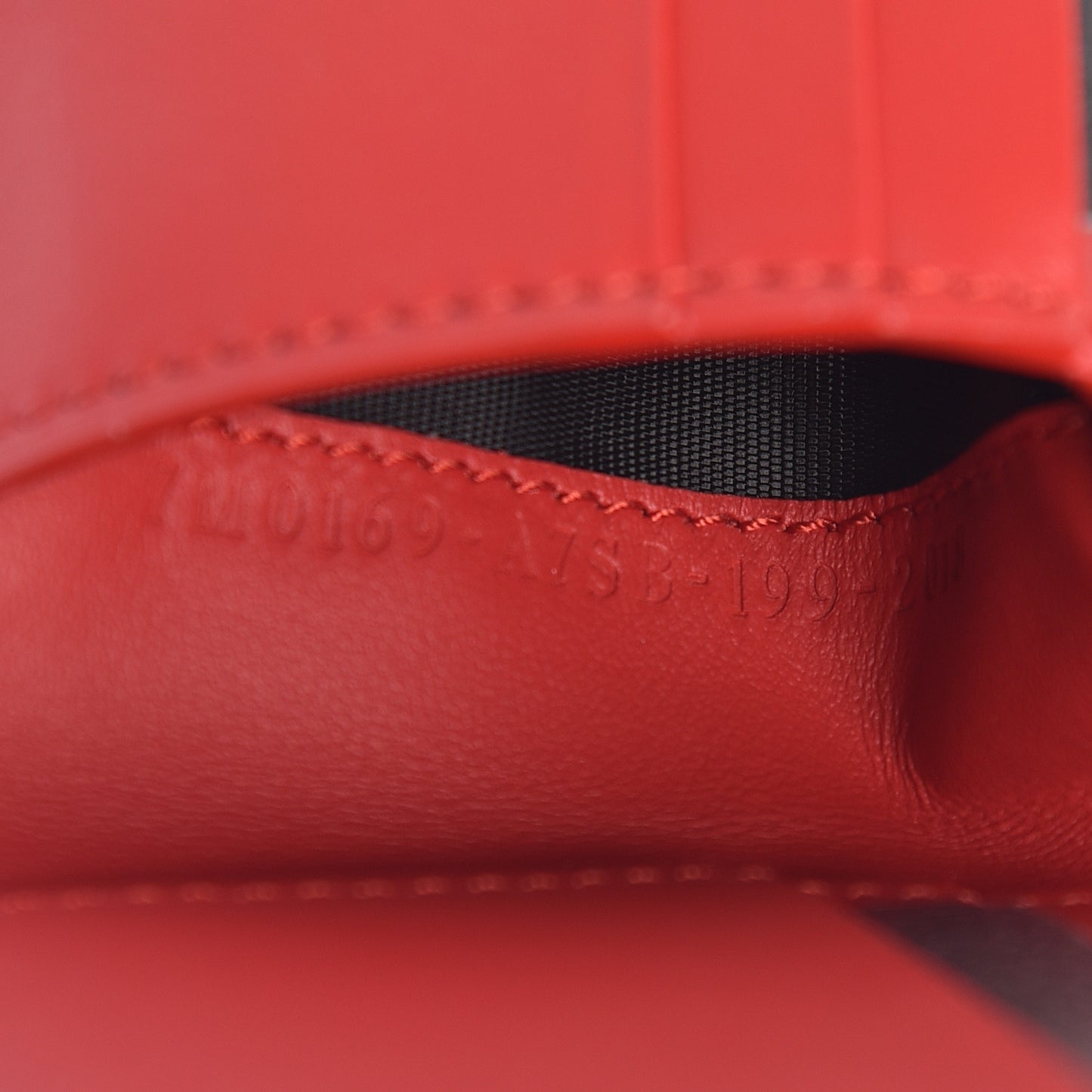 Glazed Fabric FF 1974 Roma Amor Bi-Fold Wallet Black Rosso