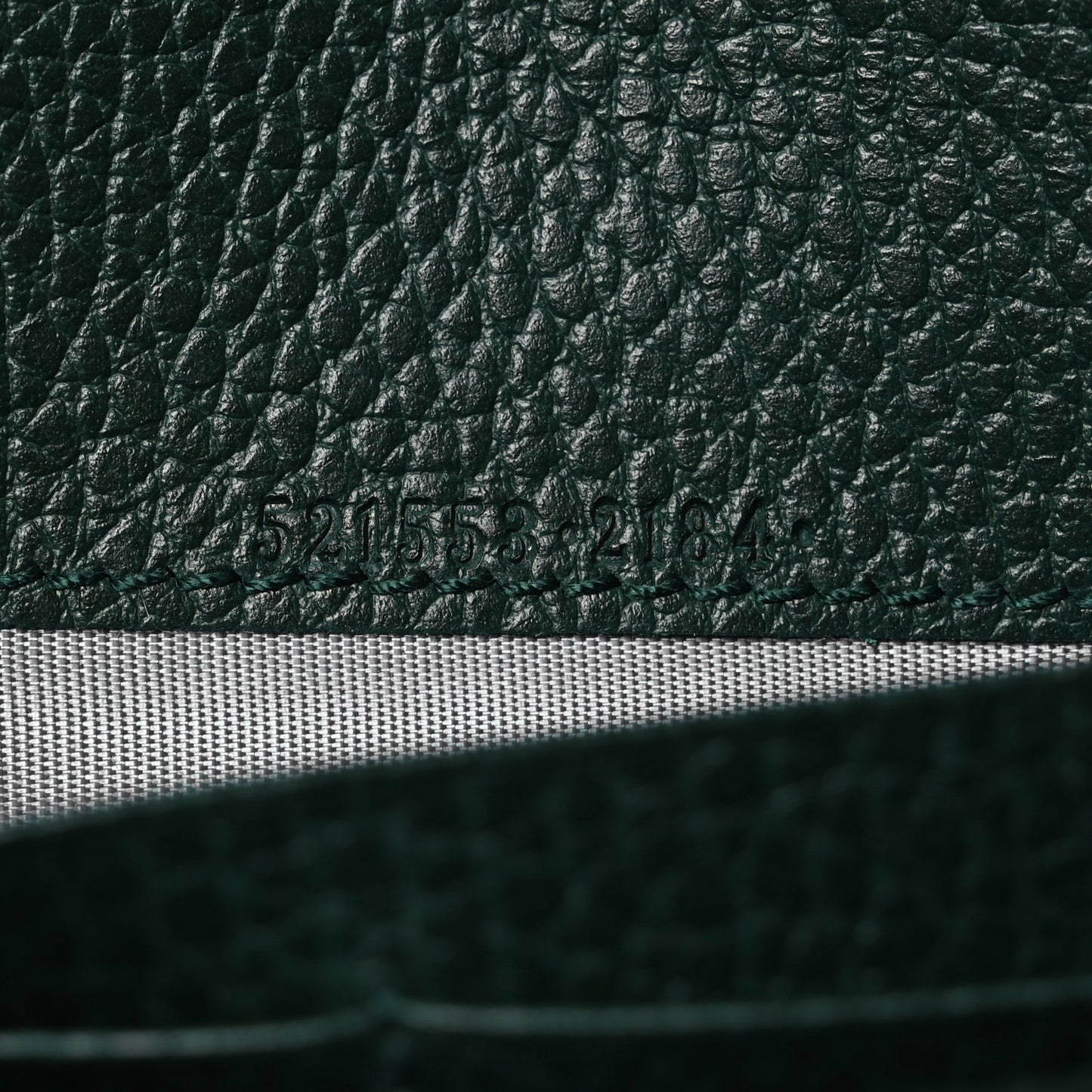 Calfskin Garden Dionysus Chain Wallet Emerald