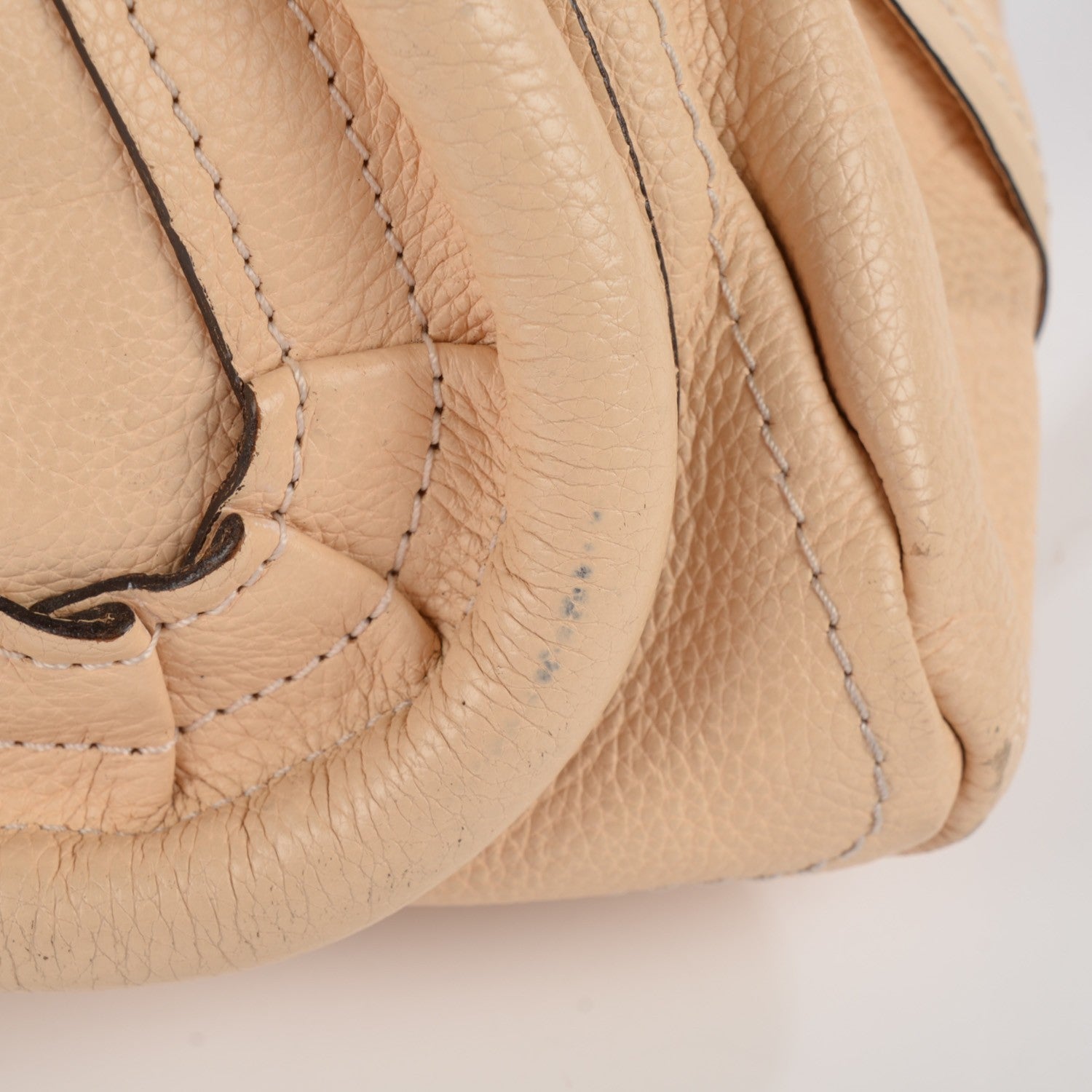 Chloe Calfskin Medium Paraty Biscotti Beige 12 of 14