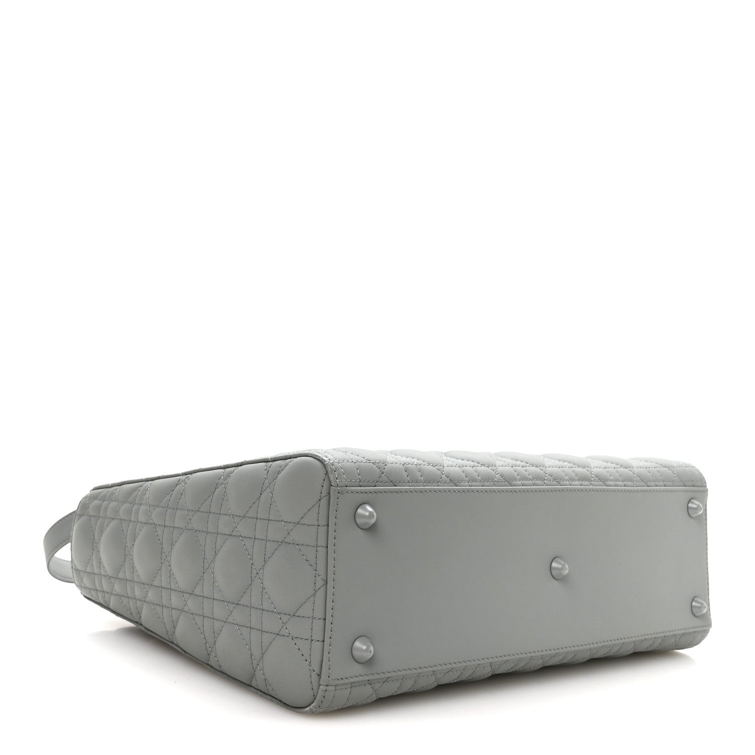 Christian Dior Ultra Matte Calfskin Cannage Large Lady Dior Grey Stone Grey Stone 4 of 10