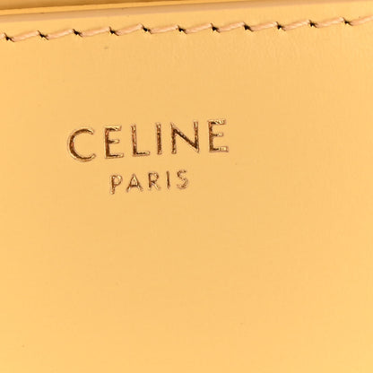 Celine Shiny Calfskin Teen Triomphe Light Yellow 6 of 14