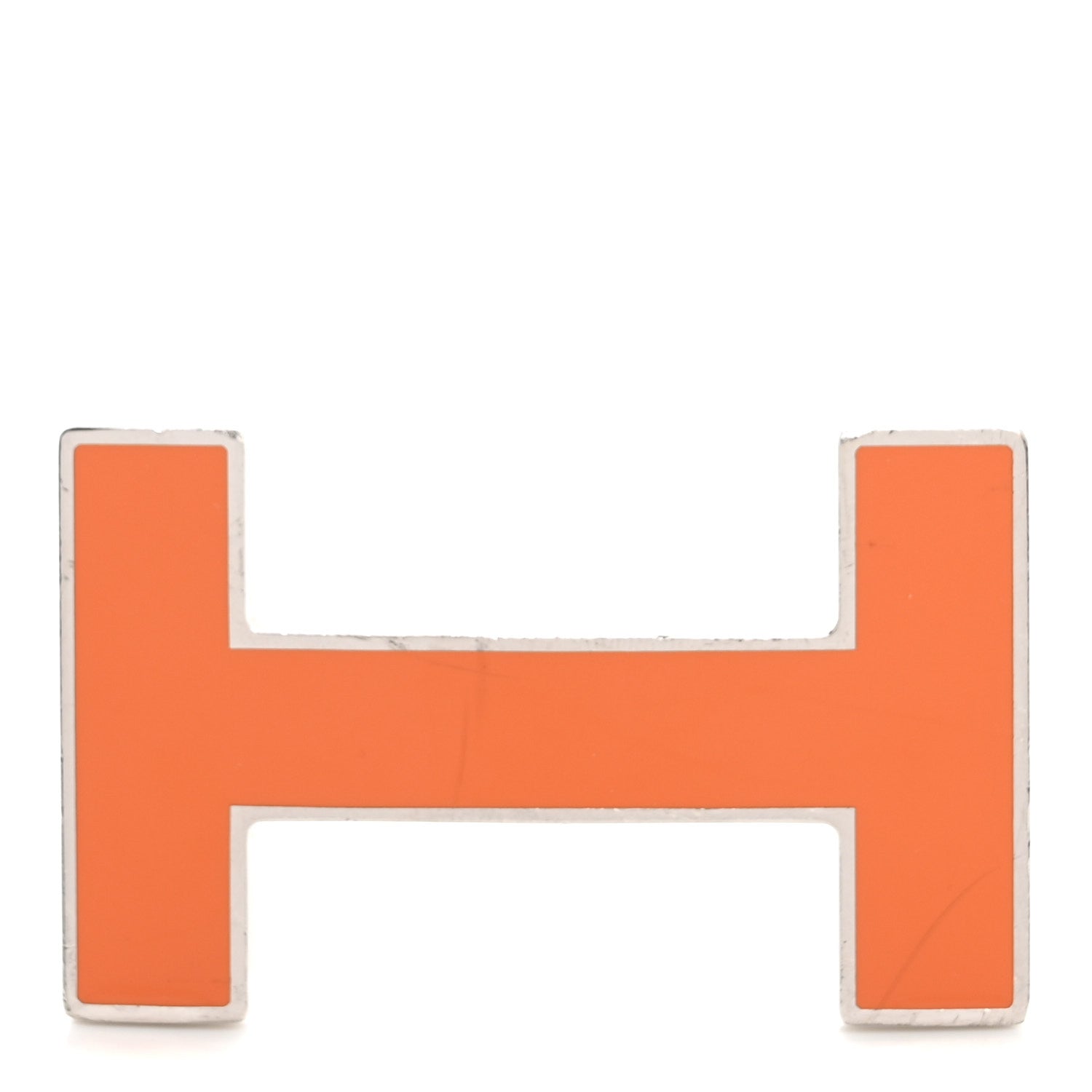 Hermes Enamel Quizz H Belt Buckle Orange 1 of 4