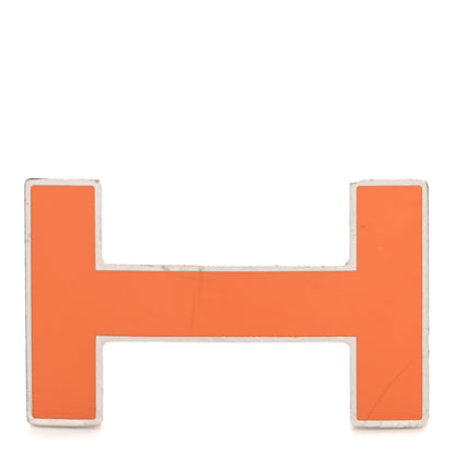 Hermes Enamel Quizz H Belt Buckle Orange 1 of 4