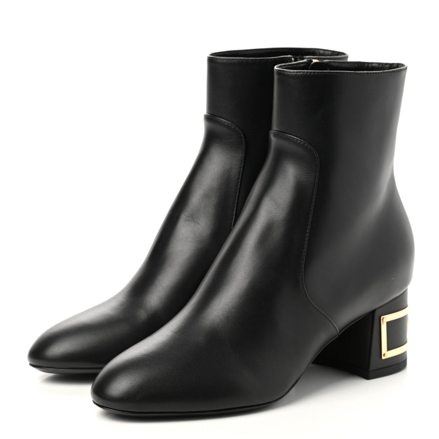 Calfskin Bliss Ankle Boots 37 Black