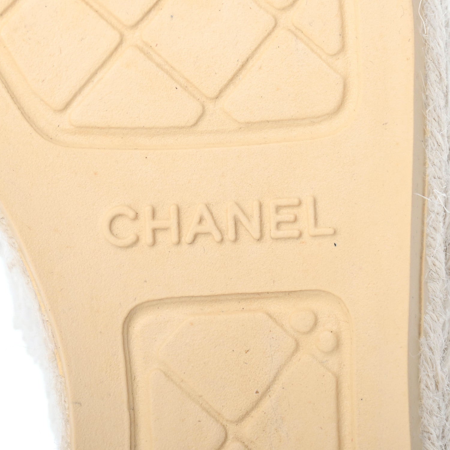 Chanel Tweed Patent CC Espadrilles 38 White 6 of 10