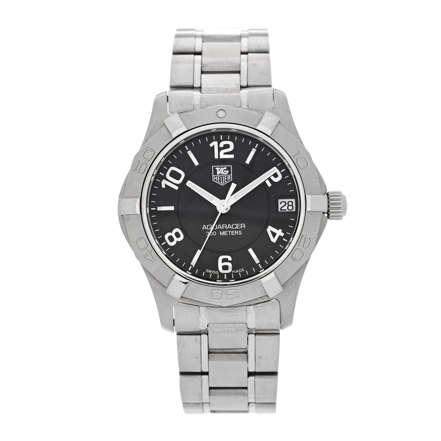 Tag Heuer Stainless Steel 32mm Aquaracer Lady Quartz Watch Black WAF1310 1 of 4
