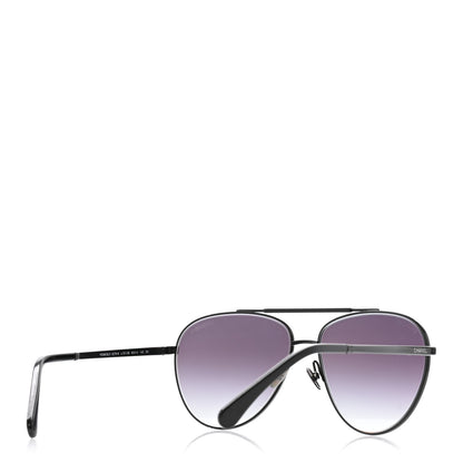 Chanel Metal Aviator Sunglasses 4279-B Black 4 of 10