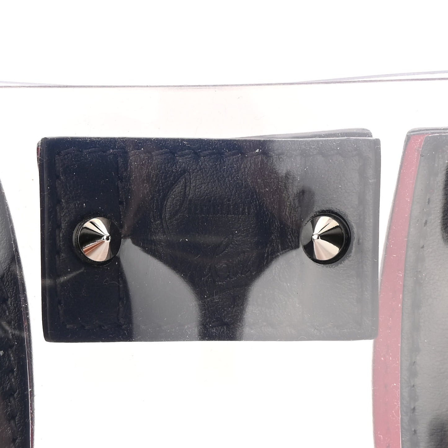 PVC Calfskin Spiked Mini Paloma Black