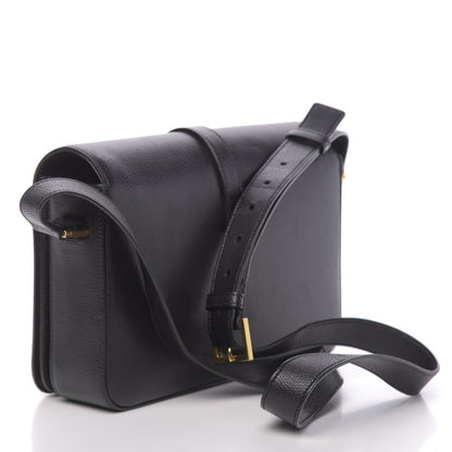 Saint Laurent Textured Calfskin Medium Classic Monogram Universite Bag Black 3 of 16