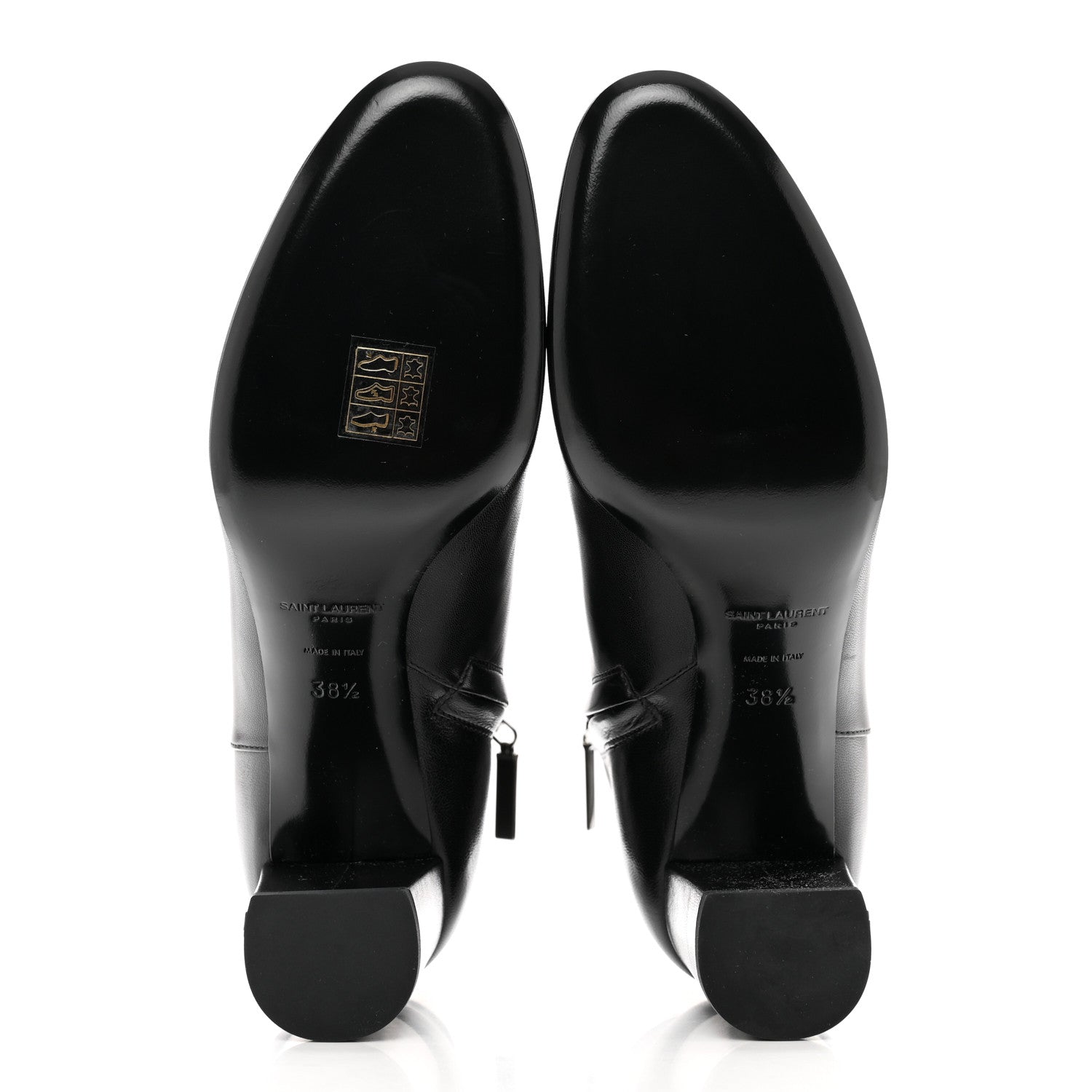 Saint Laurent Nappa Vendome Loulou Ankle Zip Boot 38.5 Black 4 of 8