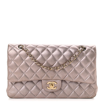 Chanel Iridescent Calfskin Quilted Medium Double Flap Light Pink 1 of 11