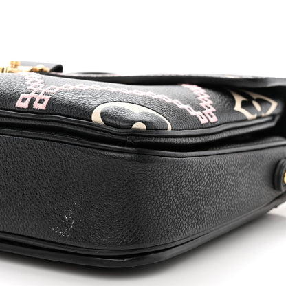 Louis Vuitton Empreinte Monogram Giant Broderies Pochette Metis Black 9 of 10
